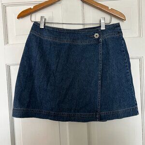 Gap Jean Wrap Skirt